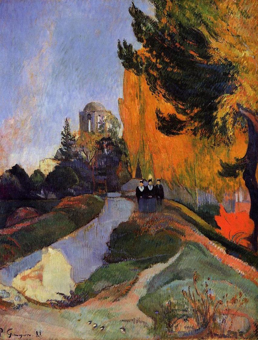 Les Alychamps - Paul Gauguin Painting